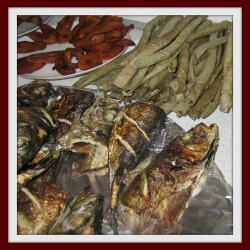 Cameroon-food-roasted-fish-and-bobolo